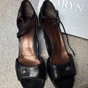 Vero Cuoio Black Leather Heels